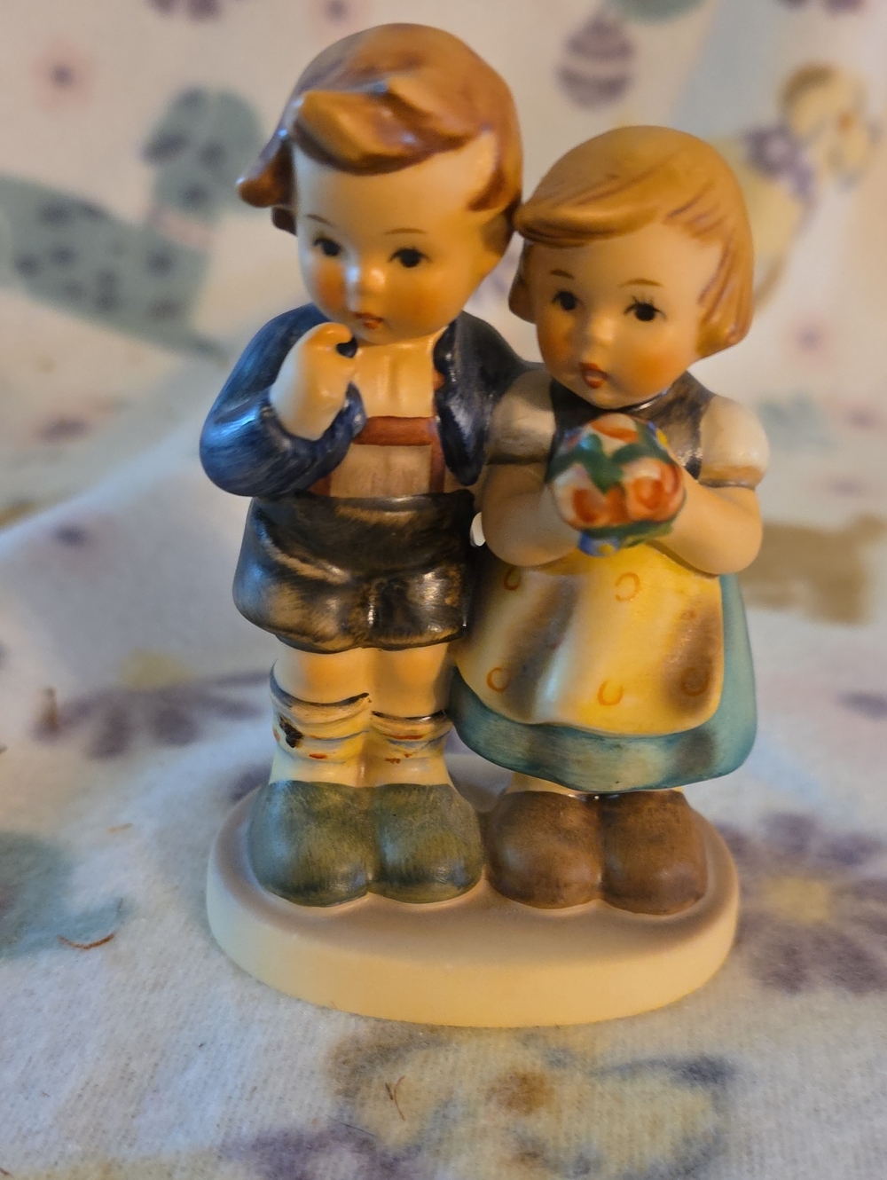 Vintage M.I. Hummel Goebel figurine titled "We Congratulate" (Model #220),